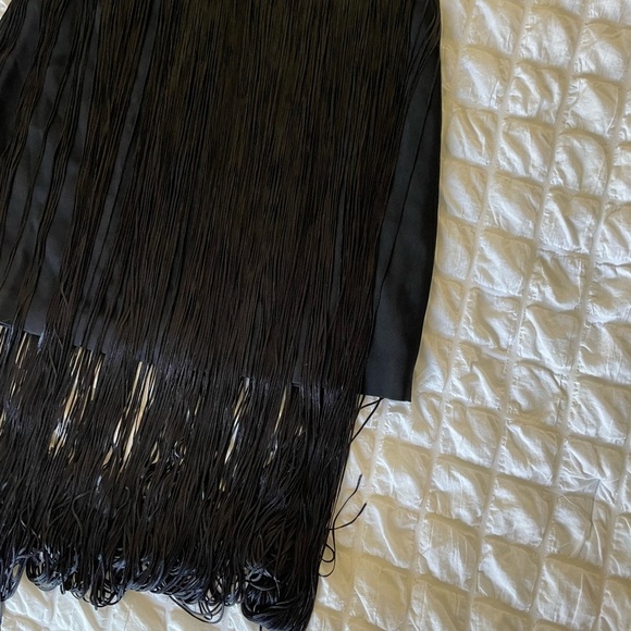 Ramy Brook Rikki black tassel flapper midi dress - Picture 7 of 12